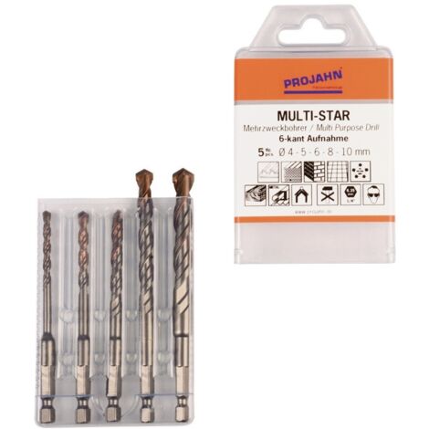 Projahn Multi-Star Satz 5-tlg. 6-kant 4, 5, 6, 8, 10 mm