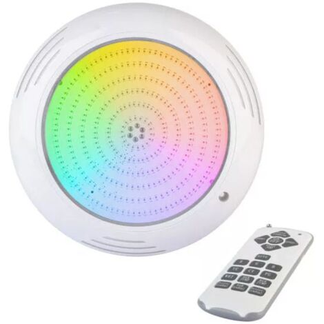 Projecteur 24W pour piscine hors sol en structure bois IP68 - couleur variable par télécommande - diamètre 240 mm CREALYS