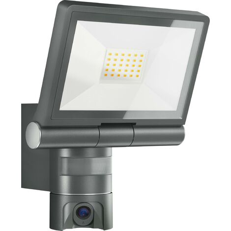 Projecteur à détecteur de mouvement 21 W – Éclairage LED blanc 3000 K – Indice de protection IP44 – Caméra HD orientable – Steinel - Y859682