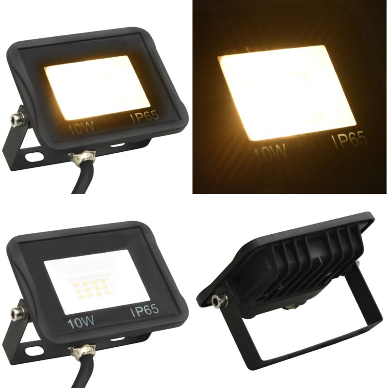 Projecteur à led 10 w Blanc chaud - projecteur à led - projecteurs à led - Home & Living - Noir