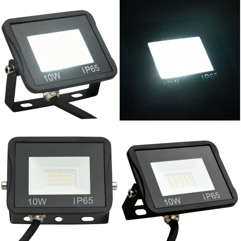 Projecteur à led 10 w Blanc froid - projecteur à led - projecteurs à led - Home & Living - Noir