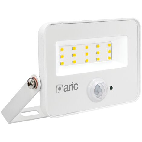 projecteur à led - aric wink 2 - 10w - 3000k - blanc - sensor - aric 51301