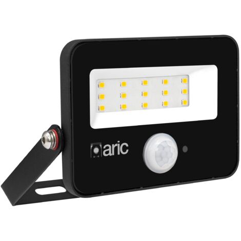 projecteur à led - aric wink 2 - 10w - 3000k - noir - sensor - aric 51300