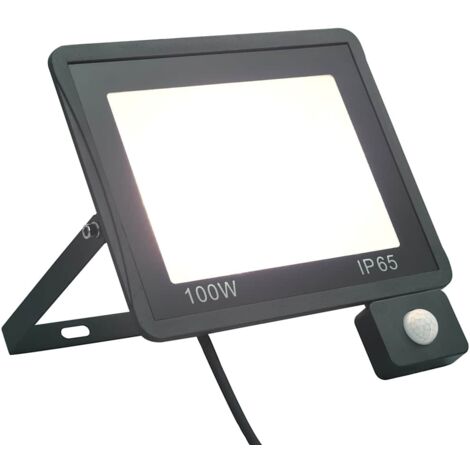 Projecteur à LED avec capteur 100 W Blanc froid