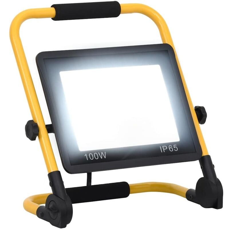 Vidaxl - Projecteur à led avec poignée 100 w Blanc froid
