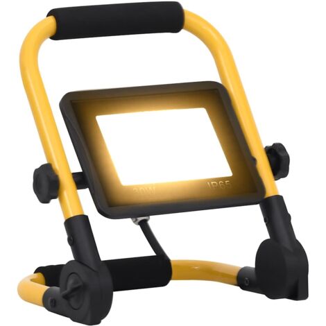 Projecteur à LED avec poignée 30 W Blanc chaud  vidaXL