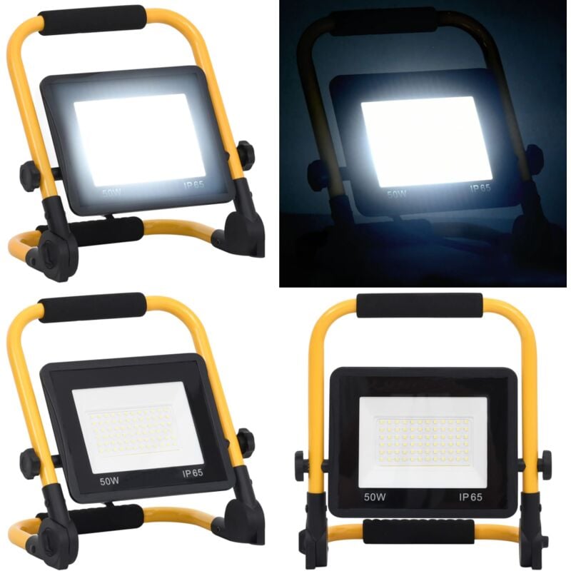 Projecteur à led avec poignée 50 w Blanc froid - projecteur à led - projecteurs à led - Home & Living - Noir