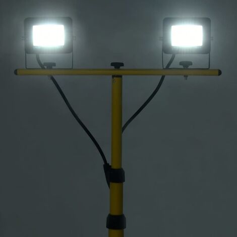 Projecteur à LED avec trépied 2x10 W Blanc froid CFW209237