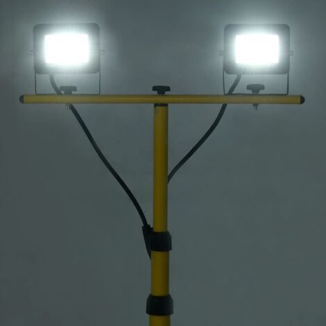 Projecteur à LED avec trépied 2x20 W Blanc froid CFW201889