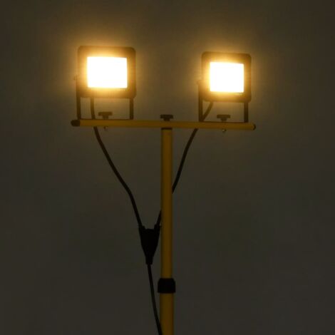 Projecteur à LED avec trépied 2x30 W Blanc chaud CFW370065