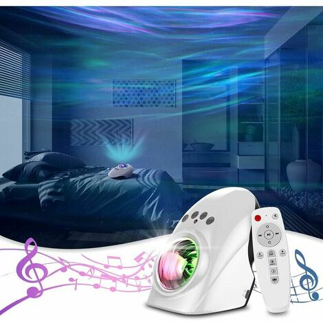 Projecteur Ciel Etoile Aurore Galaxie Projecteur Enfants Veilleuses Intelligente Star Projecteur avec 14 Couleur USB Bluetooth Haut Parleur Musique avec Enfants Bébé Adultes
