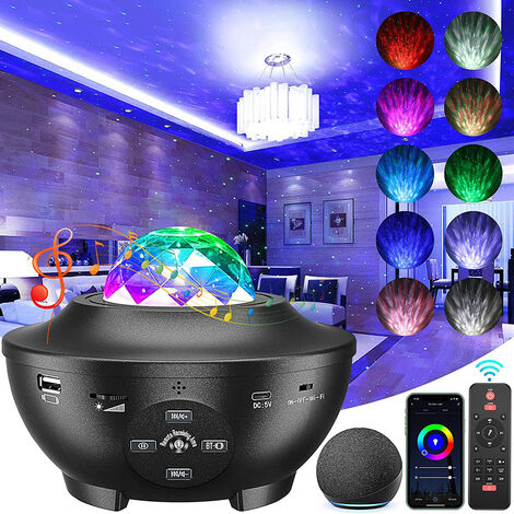 Projecteur Ciel Etoile, 33 Modes Lampe LED, Éclairage Planetarium  Projecteur Luminosité Réglable avec Haut-Parleur Bluetooth - Cdiscount  Maison