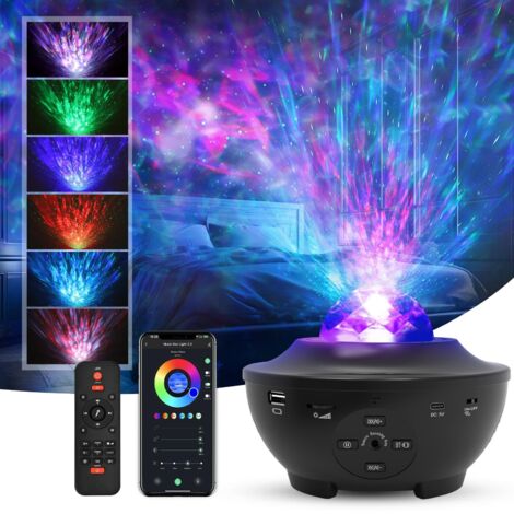 Projecteur Ciel Etoile, LED Projecteur de Veilleuse Rotatif avec 21 Modes & Télécommande & Timer & Enceinte & Bluetooth, Projecteur de Lumière Plafond Étoile Océan Decoration Pour Bébé Enfant Adulte