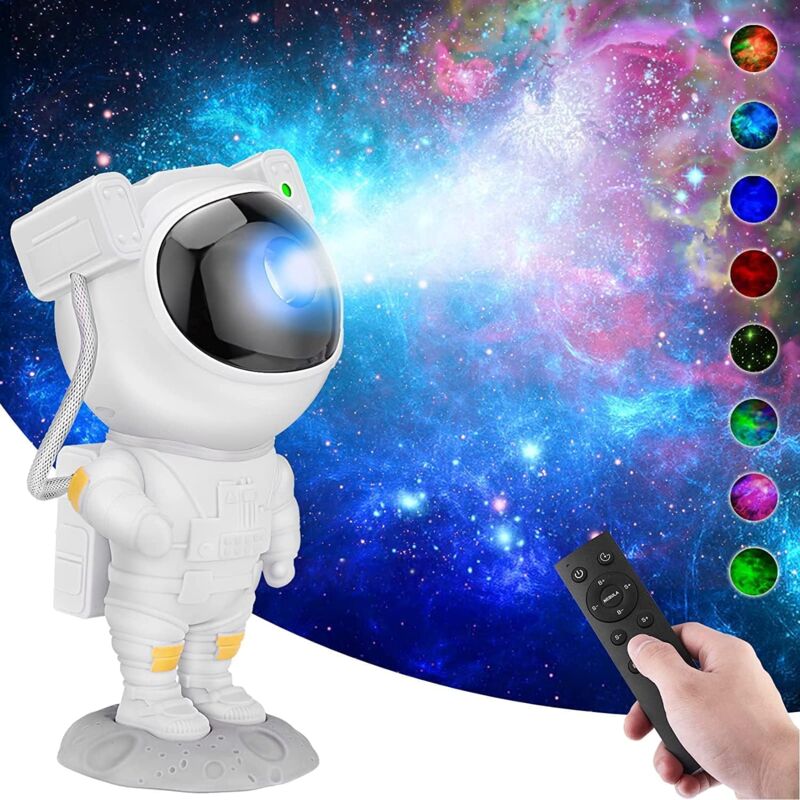 Projecteur Ciel Etoile,Astronaute Projecteur Galaxie avec Télécommande Nébuleuse Minuterie,Projecteur Galaxie LED,Décoration Chambre Plafond Home