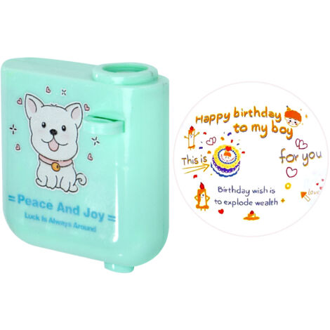 Projecteur d'Anniversaire Mini Lampe de Projection Portable pour Enfants - Lumière Verte Ronde 2 pour Maison