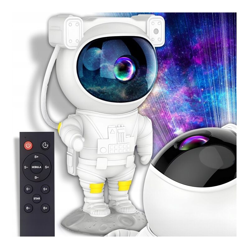 Projecteur D'Astronaute Pour Chambre D'Enfants Projecteur D'Étoiles D'Espace Télécommande Cadeau