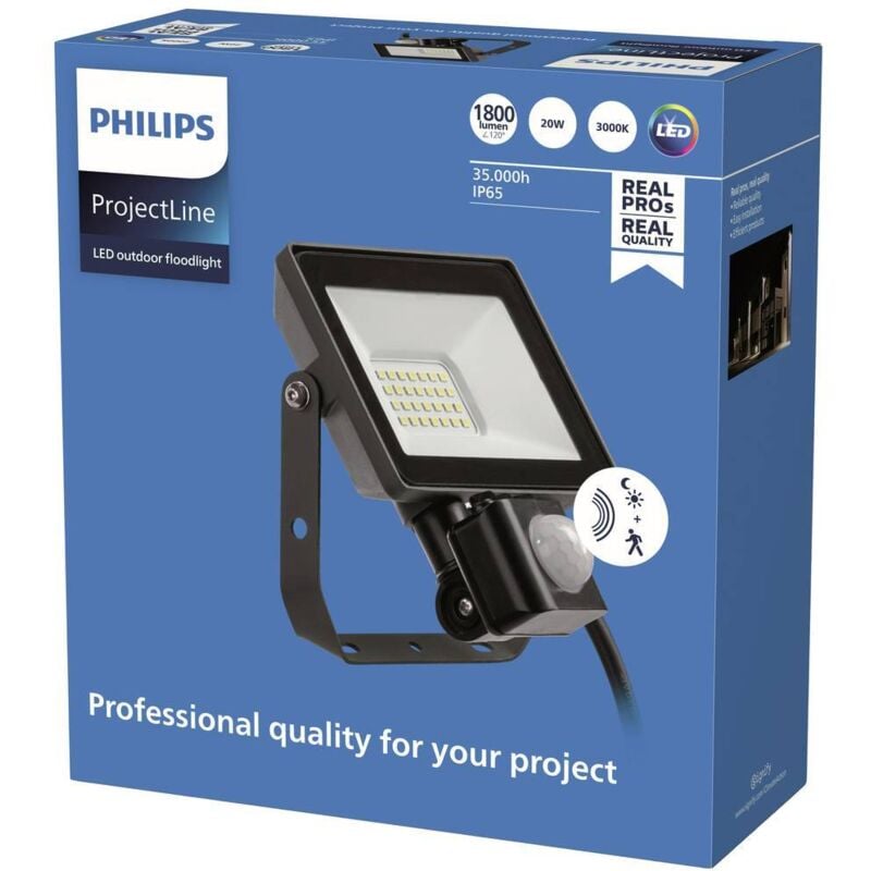 Philips - Projecteur d'éclairage led Lighting ProjectLine 8719514954427 20 w blanc chaud