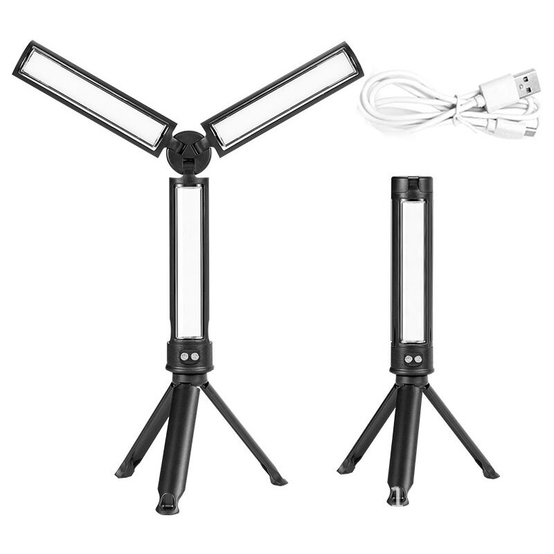 Sjqka - Projecteur de chantier à led Tower Tower 360° Projecteur de chantier Projecteur de travail avec interrupteur