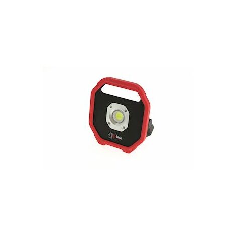 Projecteur de chantier LED 10W – Rechargeable 230V – Lumière blanche – Pour chantiers humides – 625027 – Bizline