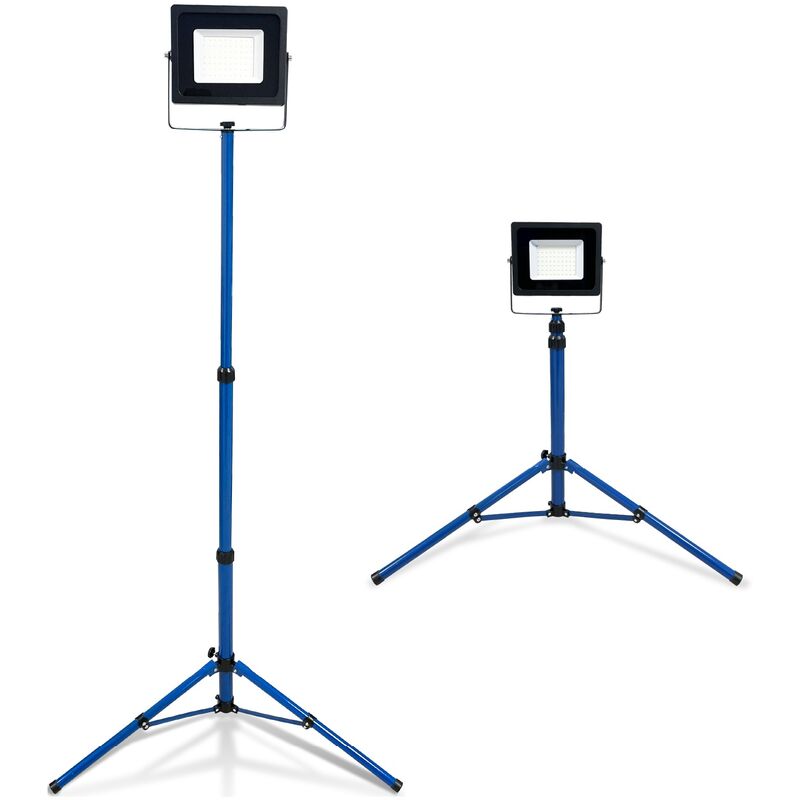 Projecteur De Chantier Led 50w 1 Tête Sur Pied Professionnel IP65 - Keli