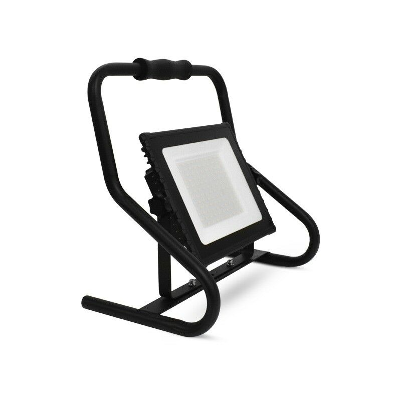 Projecteur de Chantier led lumos - 10W Sans-Fil Miidex Lighting blanc-froid-6000k - noir