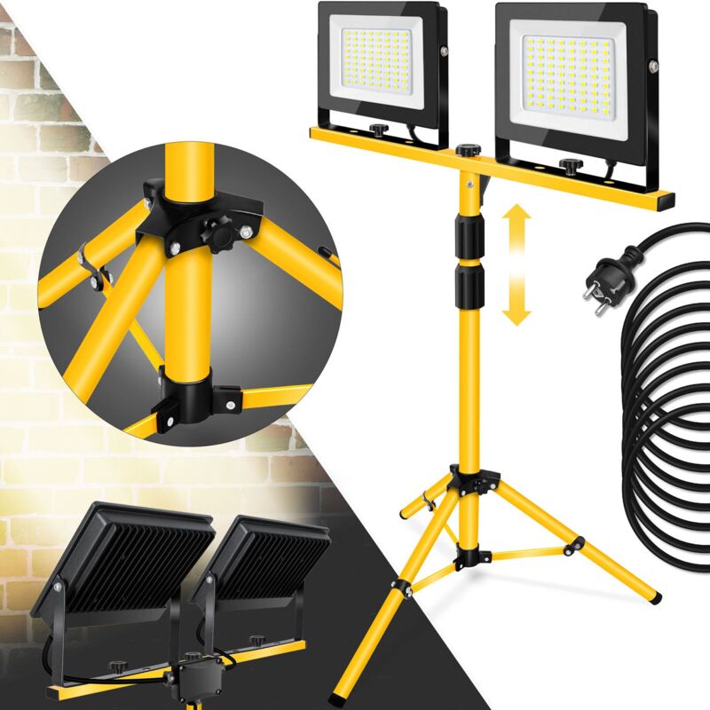 Toolight - projecteur de chantier led sur trépied RSL006-2X100N