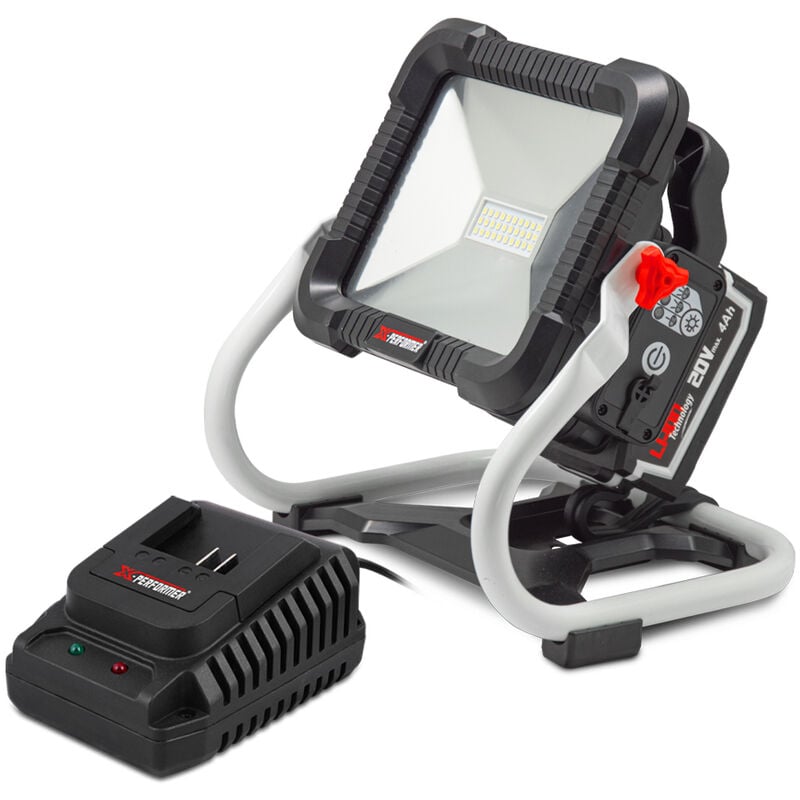 X-performer - Projecteur de chantier rechargeable 20V avec batterie 4Ah - x Performer