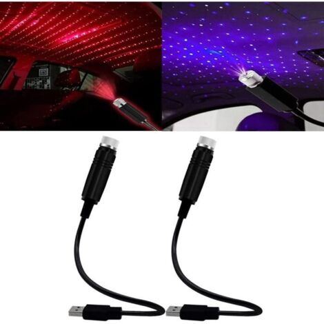 Projecteur de ciel étoilé - LED - 2Pcs - Noir - 3 Modes Dynamiques - Éclairage Intérieur Voiture