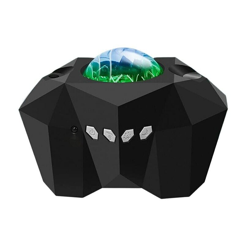 Projecteur de ciel étoilé, led, large couverture, plusieurs couleurs, trois modes, matière plastique, noir