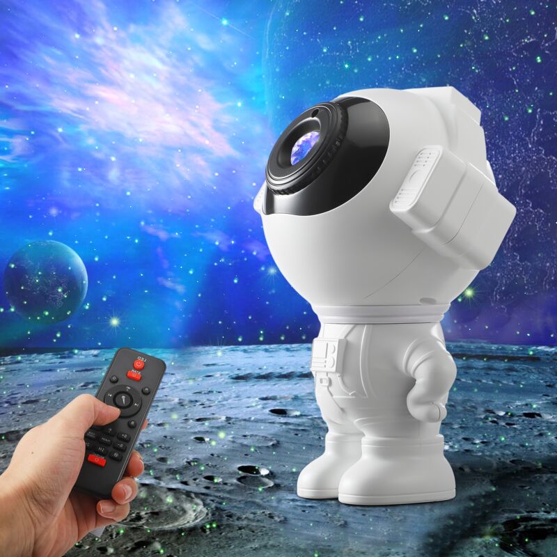 Projecteur de galaxie d'astronaute Starry Sky Night Light, projecteur étoilé d'astronaute avec nébuleuse et télécommande, lampe étoilée pour chambre