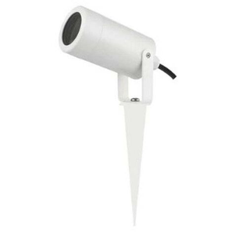 Projecteur de jardin avec pointe Poliplast connexion GU10 IP44 Blanc 401022B