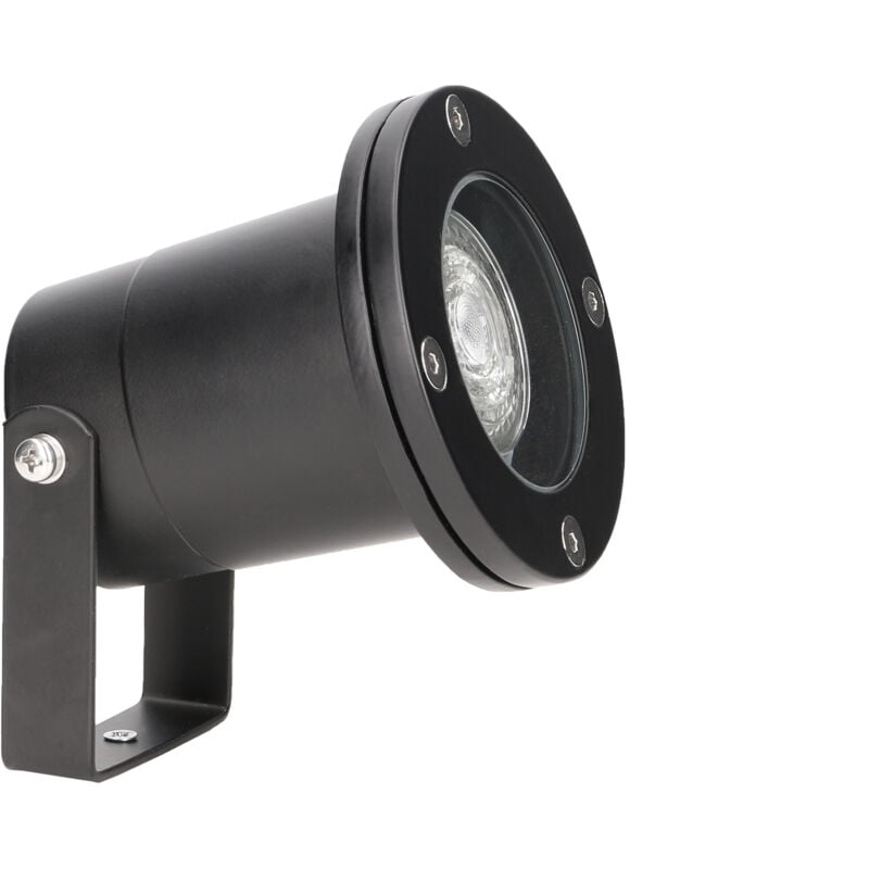 Post proyector para bombilla GU10 en color negro