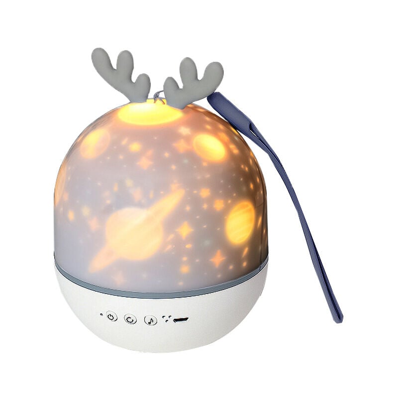 Projecteur de lampe de projection d'étoiles, lumière musicale rotative à 360 °​​​​° avec télécommande, anniversaire, Noël, veilleuse romantique