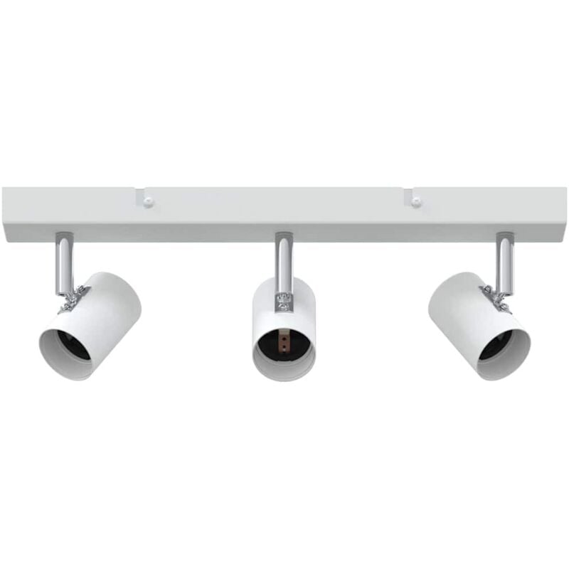 Vidaxl - Projecteur de plafond 3 voies ajustable blanc E27