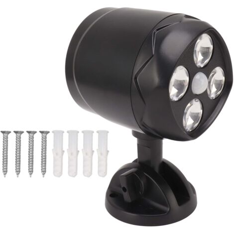 Projecteur de Projection rotatif fixé au mur imperméable extérieur de lumière de tache de 4 LED avec le capteur de mouvement pour la cour