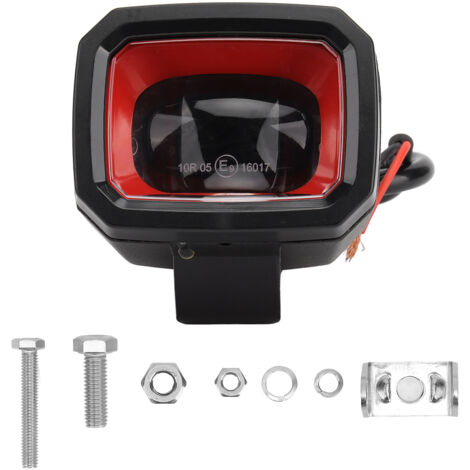 Projecteur de sécurité LED pour chariot élévateur, lampe d'avertissement 6000K haute luminosité, alliage d'aluminium, 12V DC rouge