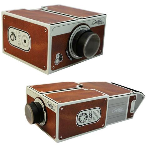 Projecteur de Smartphone Portable DIY 2.0 - Cinéma Maison pour Téléphone Mobile