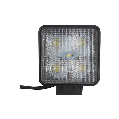 Projecteur De Travail à 5 Led Bi-voltage 10-30v, 1100 Lm, Puissance 5 X 3w  15w. Montage à Vis, Faisceau D'éclairage Large 20°5
