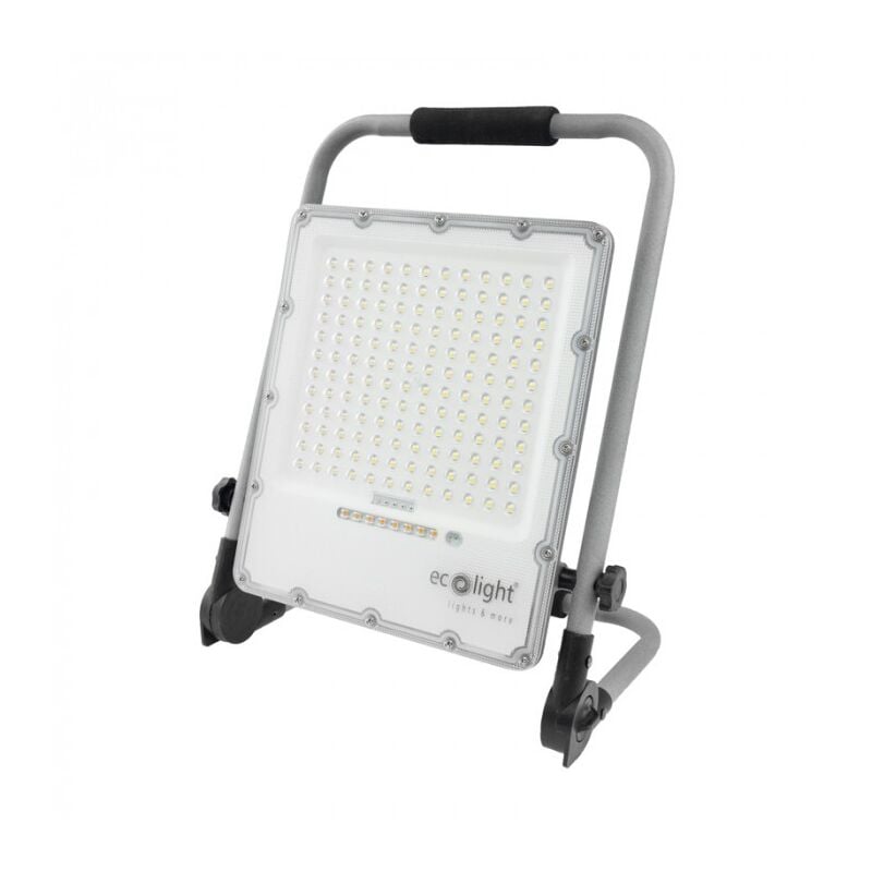 Projecteur de travail chantier atelier LED avec batterie 100W 2340lm 5000K IP65 Eco Light