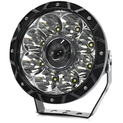 Projecteur de travail LED 6000K 200W 7 pouces rond pour voiture, moto, SUV, quad, bateau, étanche IP68, lumière blanche