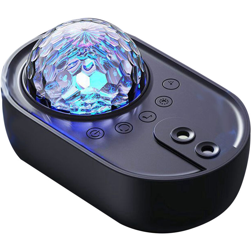 Lifcausal - Projecteur de vaisseau spatial avec télécommande, lumière colorée, projection de musique, lampe étoile pour décoration de chambre à