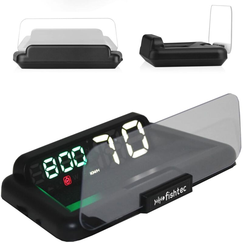 Fishtec - Projecteur de Vitesse Projection Ecran Pare-Brise