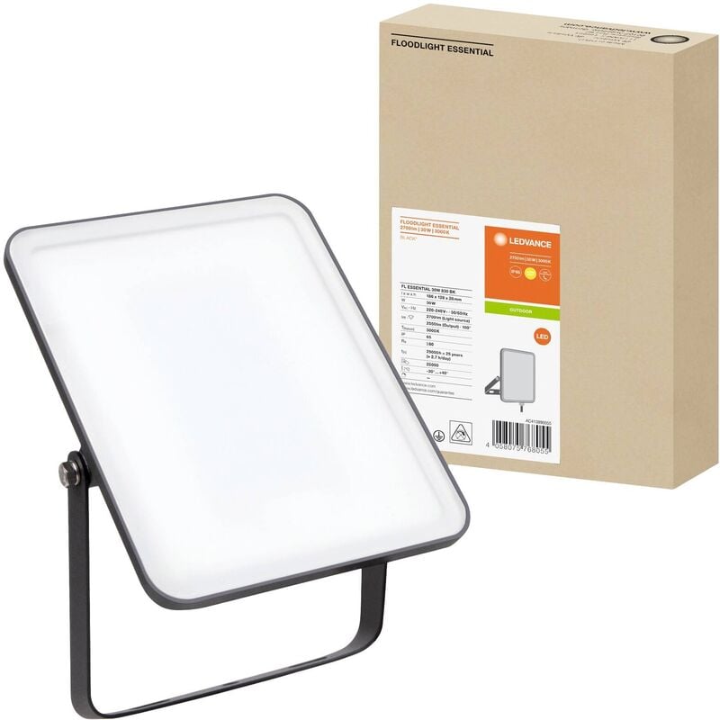 Projecteur d'éclairage led Ledvance fl Essential 4058075768055 30 w blanc chaud V837763