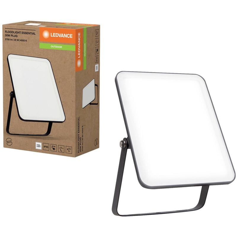 Ledvance - Projecteur d'éclairage led fl Essential Plug 4099854094521 30 w blanc froid V810063