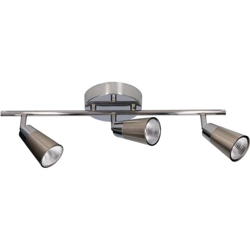 Forlight - Projecteur Et Spot Ip20 Vitro Triplex Led 15W 3000K Chrome 1346Lm