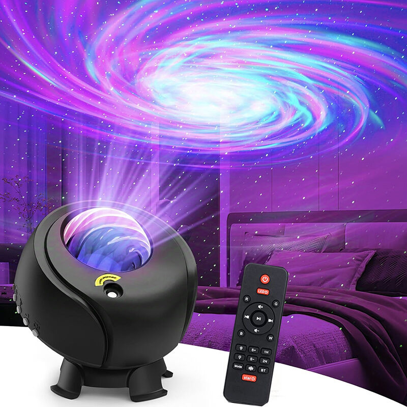 Projecteur d'étoiles du ciel à 14 couleurs de motifs d'eau, taille de projection plus grande, galaxy projector avec brouillard changeant et formes de