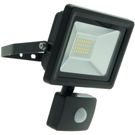 Projecteur Easy Connect Led 20w Noir + Détecteur De Mouvement