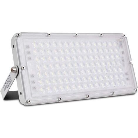 Projecteur ExtéRieur à Led 100W, Projecteur à Led Super Lumineux Blanc Froid 6500K-10000LM, Projecteur éTanche IP65, Pour Jardin, Garage, Terrain De Sport [Classe énergétique F]