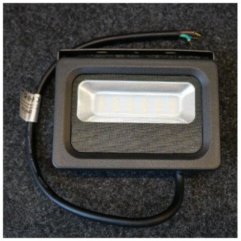 Projecteur extérieur LED 10W noir 230x190mm 4000K 850lm 120° alim 230V extra-plat IP65 MB EXPERT
