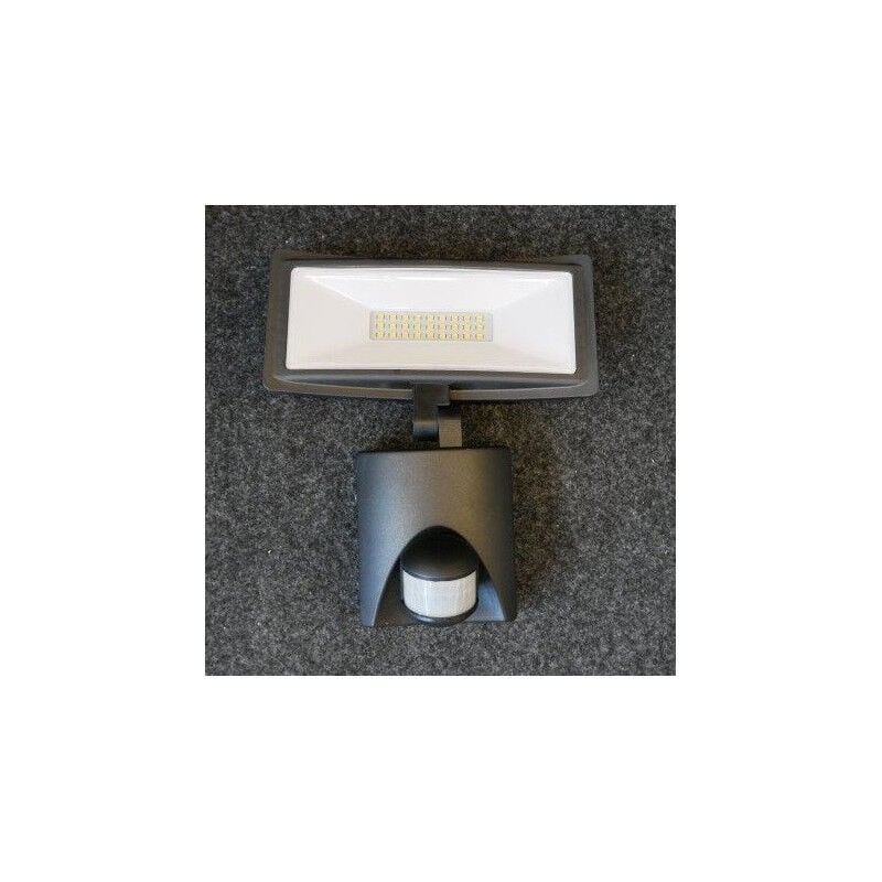 Projecteur extérieur led 15W noir 214x186x81mm orientable à détection 4000K 230V mural 110° IK06 IP65 Tornado Eco Trajectoire
